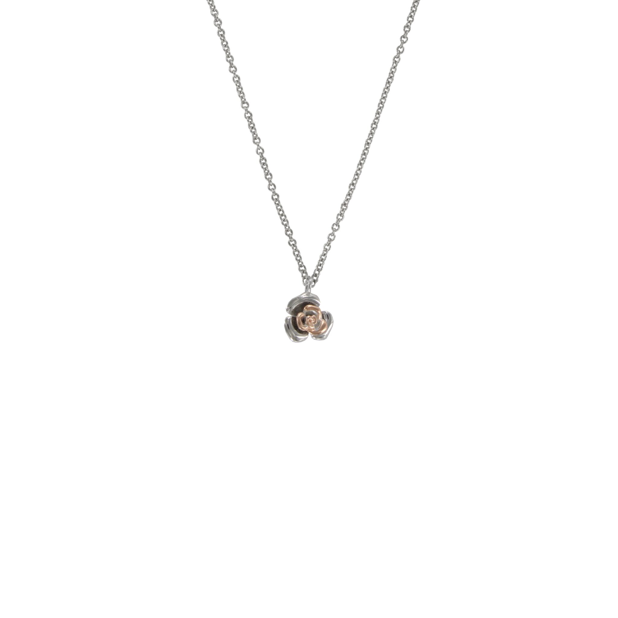 COLLAR COLECCION ROSAS PLATA DE PRIMERA LEY