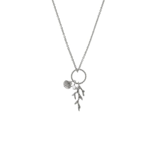 COLLAR COLECCION CONCHAS PLATA PRIMERA DE LEY
