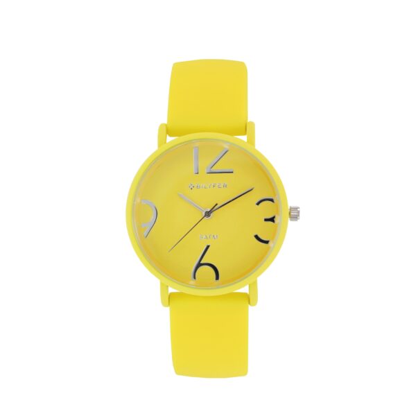 RELOJ UNICOLOR NB: METAL SUMERGIBLE 5ATM W/R AMARILLO