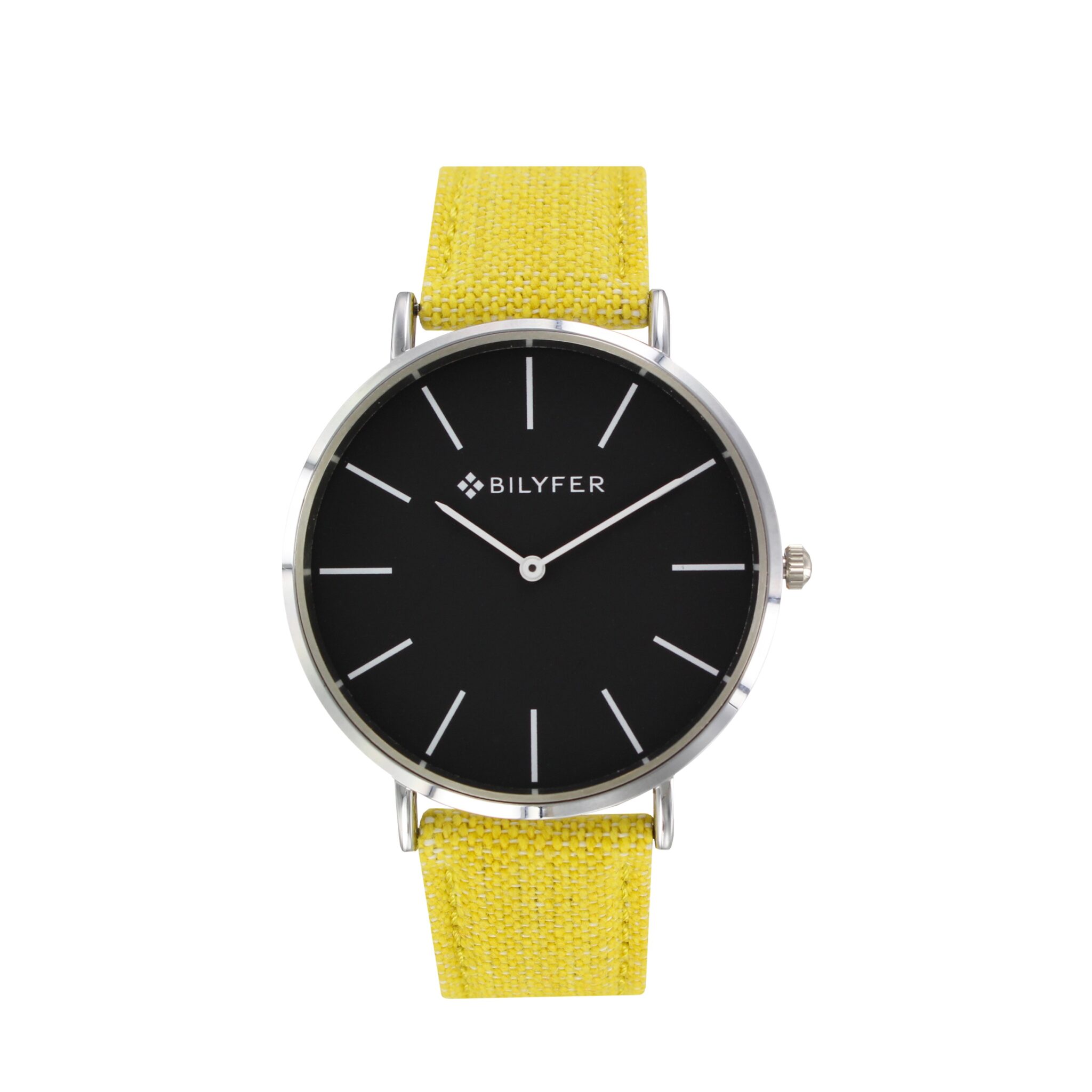 RELOJ CAJA 42 MM CORREA IKAT CON PIEL AMARILLO