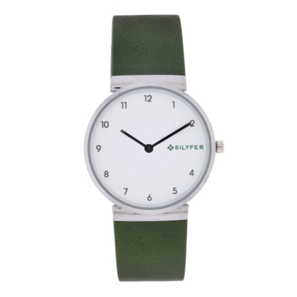 RELOJ CLÁSICO NÚMEROS ÁRABES CORREA PIEL 3ATM