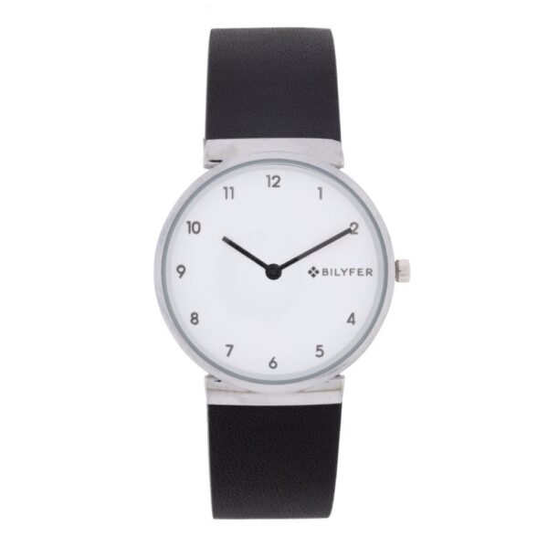 RELOJ CLÁSICO NÚMEROS ÁRABES CORREA PIEL 3ATM