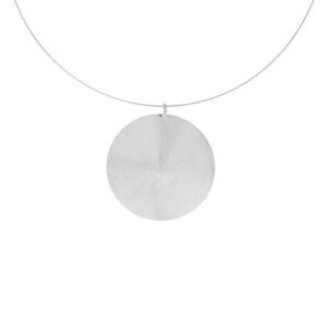 COLLAR CHAPADO RODIO ARTESANAL REDONDO