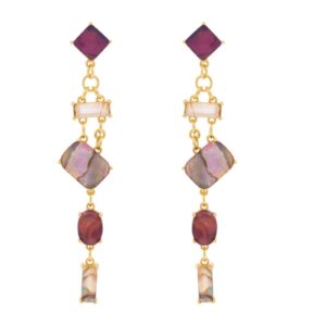 SLOPE CRISTAL AND GOLD PLATED MADREPERLA 5 PIECES