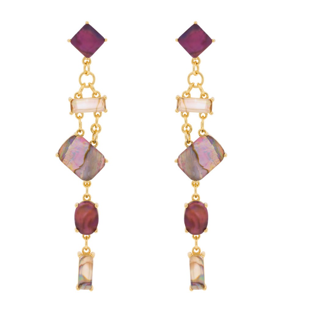 SLOPE CRISTAL AND GOLD PLATED MADREPERLA 5 PIECES