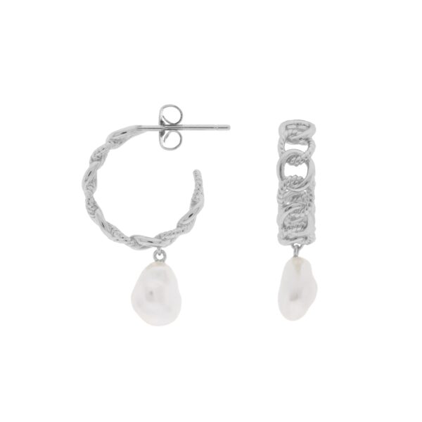 ONGOING CHAIN ??AND PEARL RHODIUM PLATED 11MM NATURALO