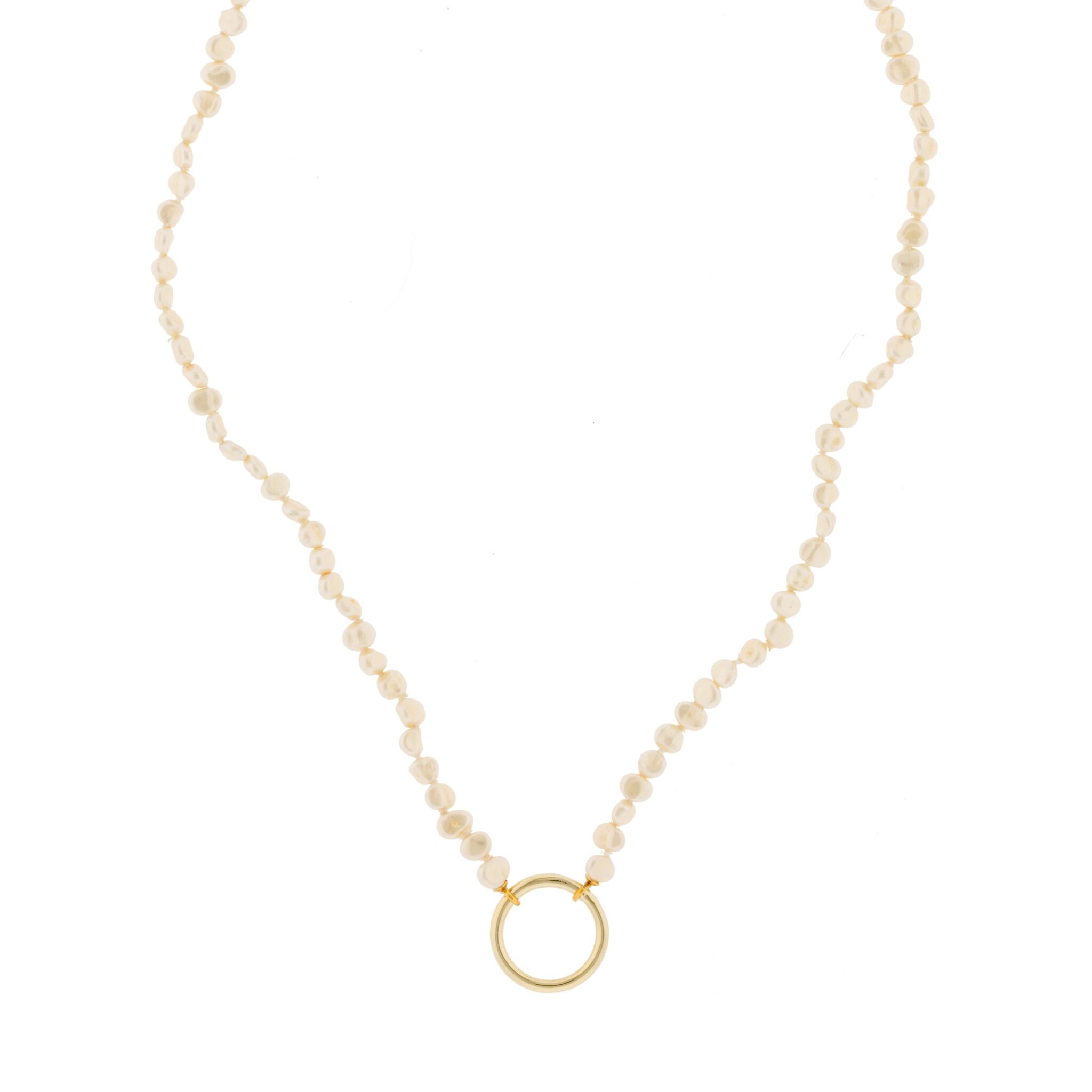 COLLAR IRREGULAR DE PERLAS ORQUIDEA