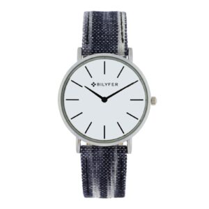 IKAT WATCH LEATHER STRAP COTTON & SILK BOX 36MM
