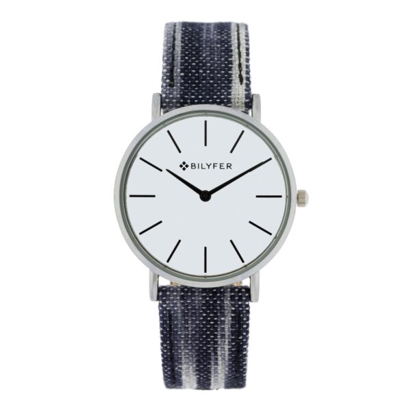 IKAT WATCH LEATHER STRAP COTTON & SILK BOX 36MM