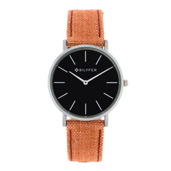 IKAT WATCH LEATHER STRAP COTTON & SILK BOX 36MM