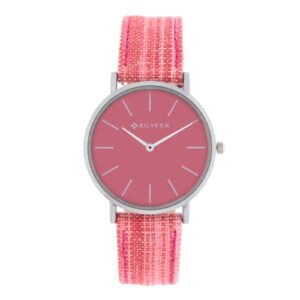 IKAT WATCH LEATHER STRAP COTTON & SILK BOX 36MM