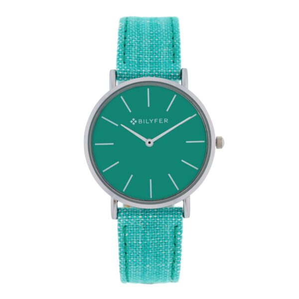 IKAT WATCH LEATHER STRAP COTTON & SILK BOX 36MM