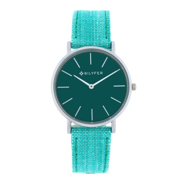 IKAT WATCH LEATHER STRAP COTTON & SILK BOX 36MM