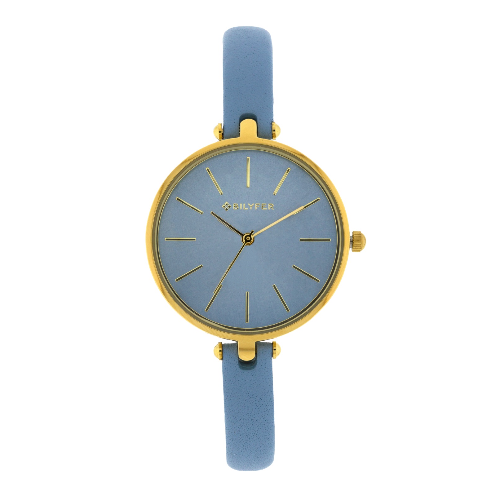 RELOJ CAJA 33 MM Y CORREA PIEL 8 MM AZUL