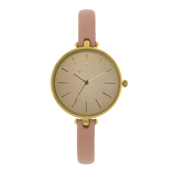 RELOJ CAJA 33 MM Y CORREA PIEL 8 MM ROSA