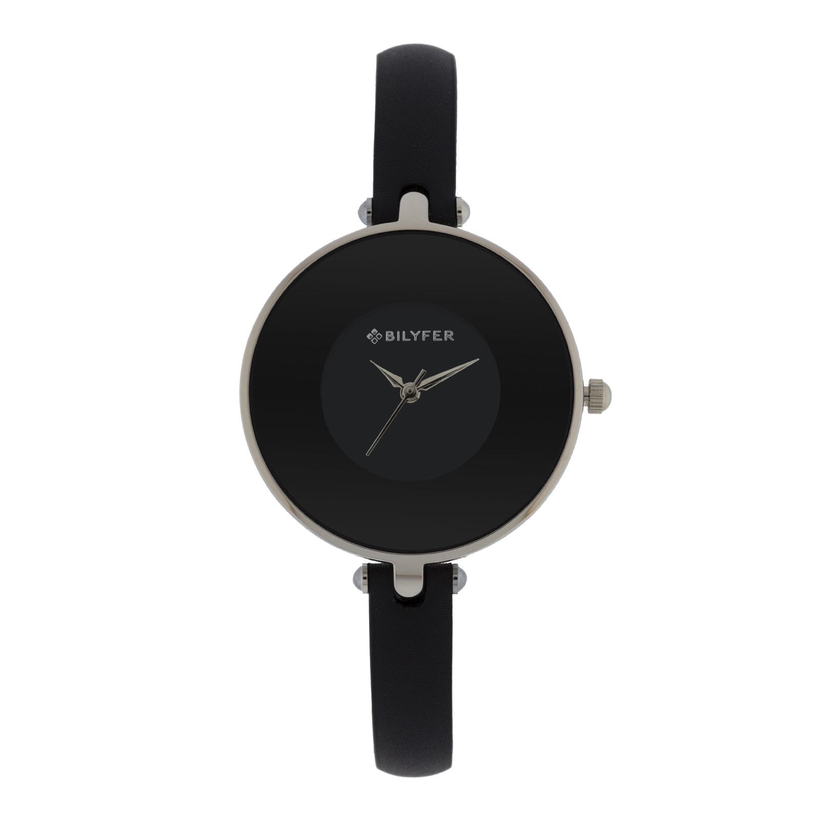 RELOJ CAJA 33 MM CRISTAL PINTADA Y CORREA 8 MM NEGRO