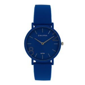 RELOJ 36MM COLORES 8 &2 SILICONA 5ATM SUMERGIBLE AZUL