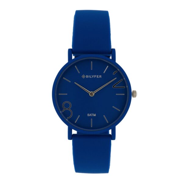 RELOJ 36MM COLORES 8 &2 SILICONA 5ATM SUMERGIBLE AZUL
