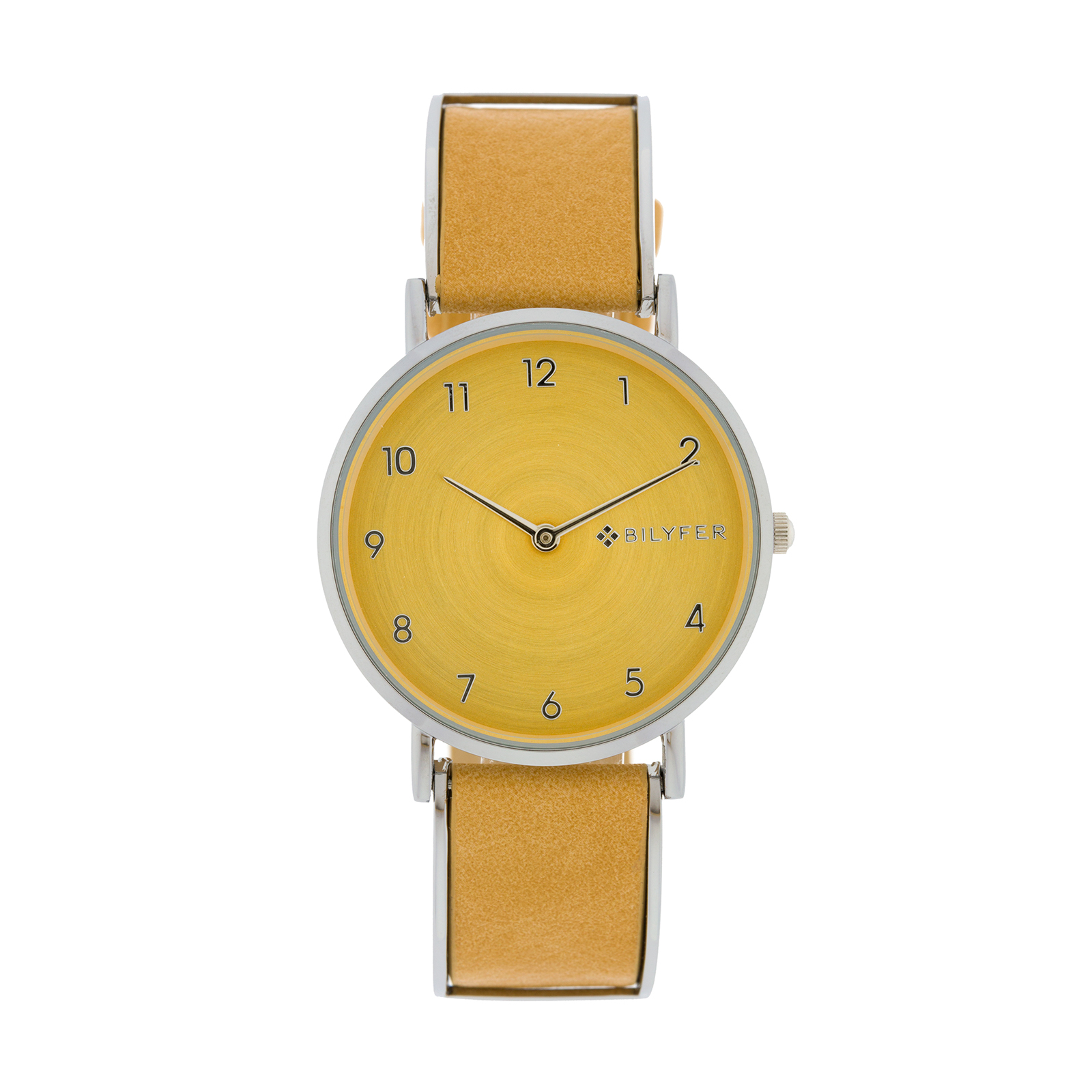 Reloj articulado 36mm interior correa piel cámel