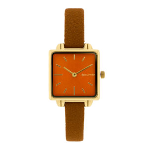 Reloj Bilyfer cuadrado 27x27mm interior correa 10mm piel