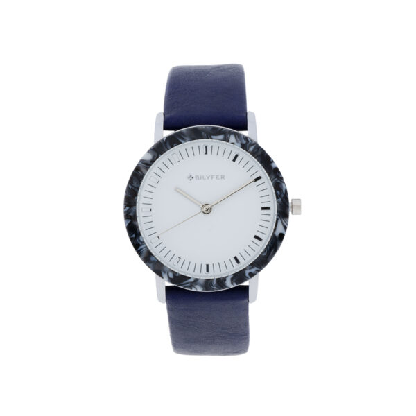 CLOCK WITH COLORED ACRYLIC BEZEL 36MM