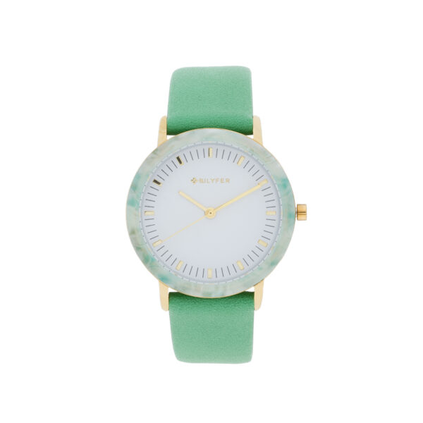 RELOJ CON BISEL ACRICILO COLORES 36MM