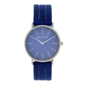 Bilyfer watch with 36mm case with stitched strap, leather interior