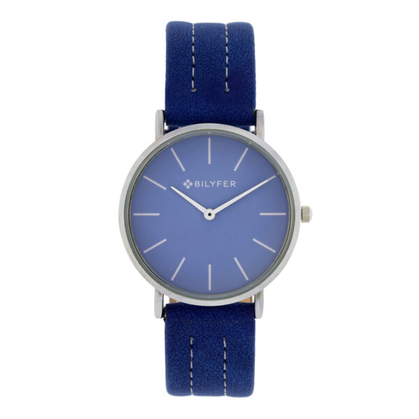 Reloj Bilyfer con caja de 36mm con correa cosida, interior piel