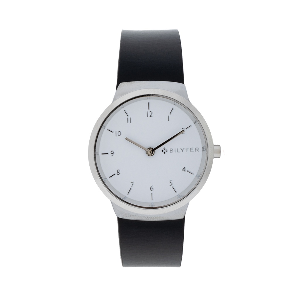 RELOJ CON NÚMEROS 33MM CORREA DE PIEL INTEGRADA