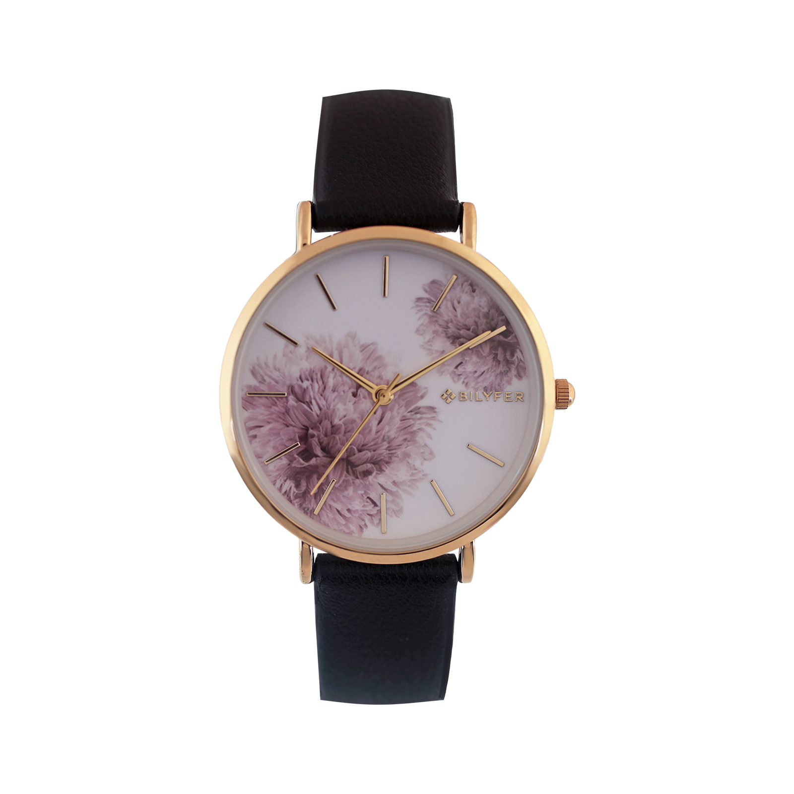 RELOJ CON INDICES Y FLOR DE DALIA