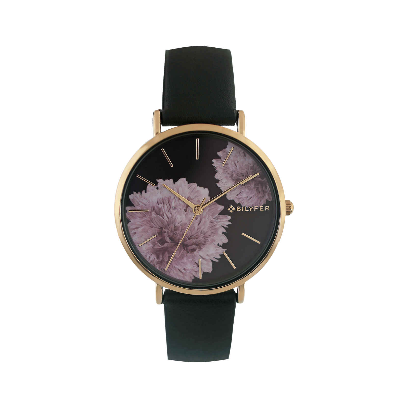 RELOJ CON INDICES Y FLOR DE DALIA