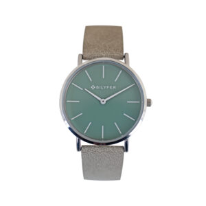 RELOJ CON ÍNDICES Y AGUJA BLANCA INTERIOR CORREA PIEL