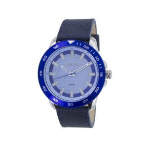 Sports watch with blue canvas strap 5ATM  WR