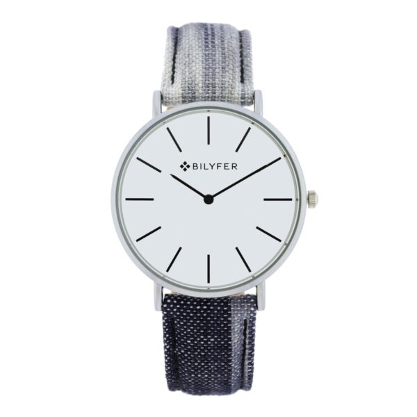 IKAT WATCH LEATHER STRAP COTTON & SILK BOX 42MM