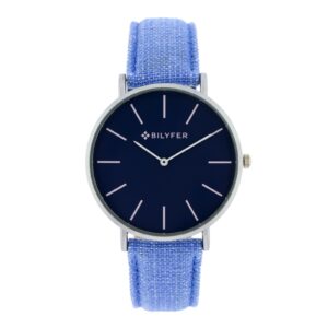IKAT WATCH LEATHER STRAP COTTON & SILK BOX 42MM