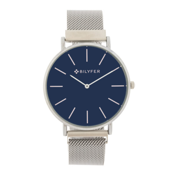 RELOJ ESFERA AZUL 42 MM MALLA CON CIERE IMÁN