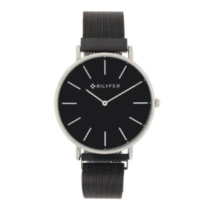 RELOJ ESFERA NEGRA 42 MM MALLA NEGRA DE IMÁN