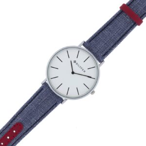 IKAT WATCH LEATHER STRAP COTTON & SILK BOX 42MM