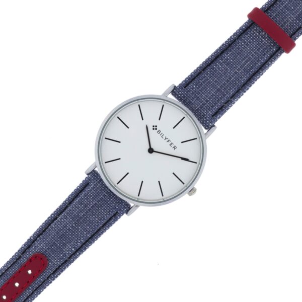 IKAT WATCH LEATHER STRAP COTTON & SILK BOX 42MM