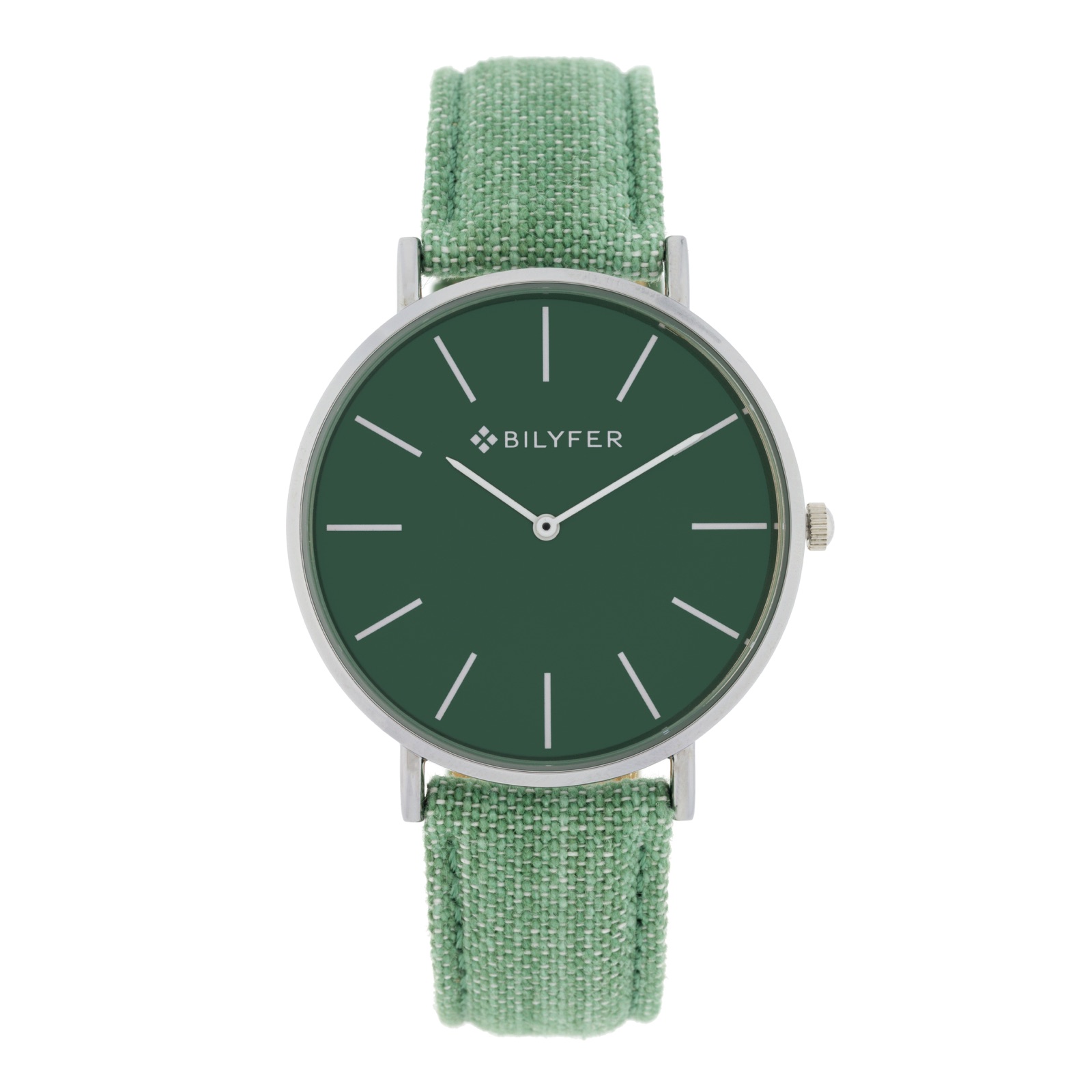 RELOJ IKAT CORREA PIEL ALGODON&SEDA CAJA 42MM VERDE
