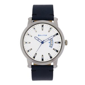 RELOJ 45MM DEPORTIVO CALENDARIO CORREA PIEL AZUL