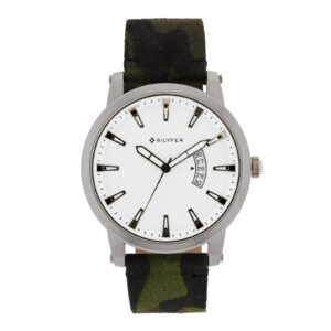 45MM WATCH STRAP LEATHER SPORTS CALENDAR CAMUFLAJE