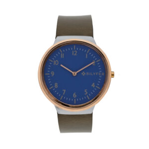 WATCH WITH INTEGRATED LEATHER STRAP AND 40M CASE
