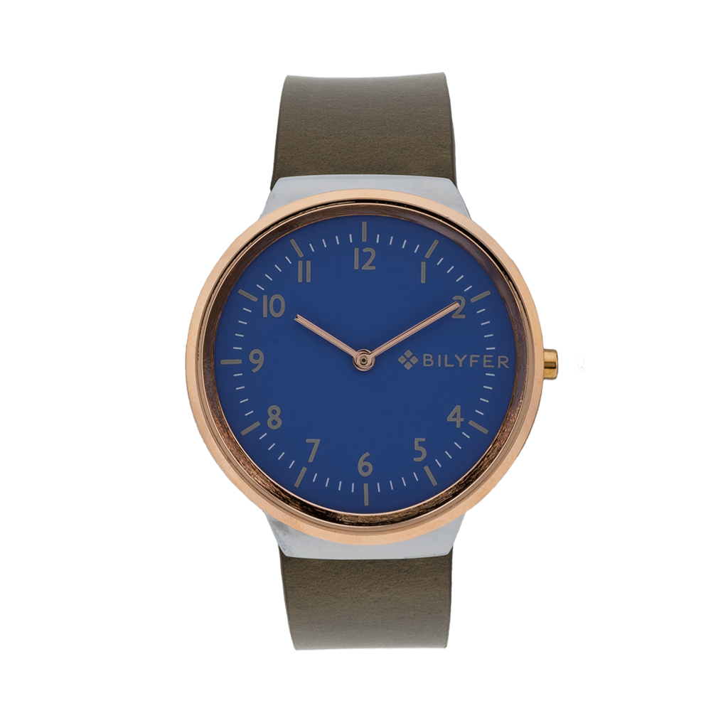RELOJ CON CORREA DE PIEL INTEGRADA Y CAJA DE 40M