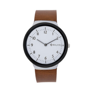 WATCH WITH INTEGRATED LEATHER STRAP AND 40M CASE