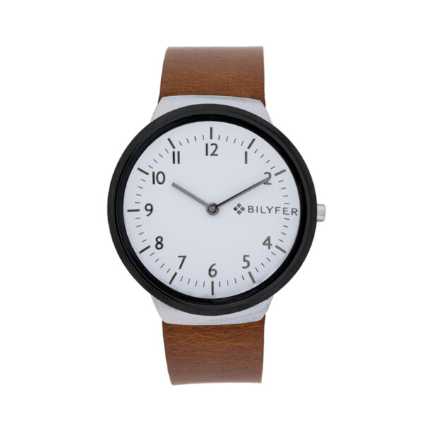 WATCH WITH INTEGRATED LEATHER STRAP AND 40M CASE