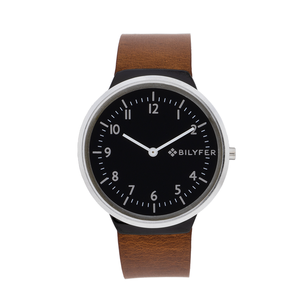 RELOJ CON CORREA DE PIEL INTEGRADA Y CAJA DE 40M
