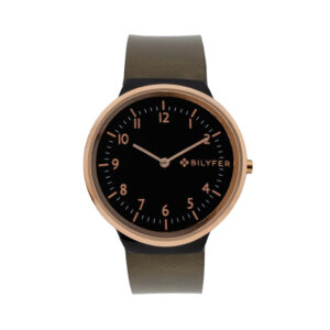 RELOJ CON CORREA DE PIEL INTEGRADA Y CAJA DE 40M