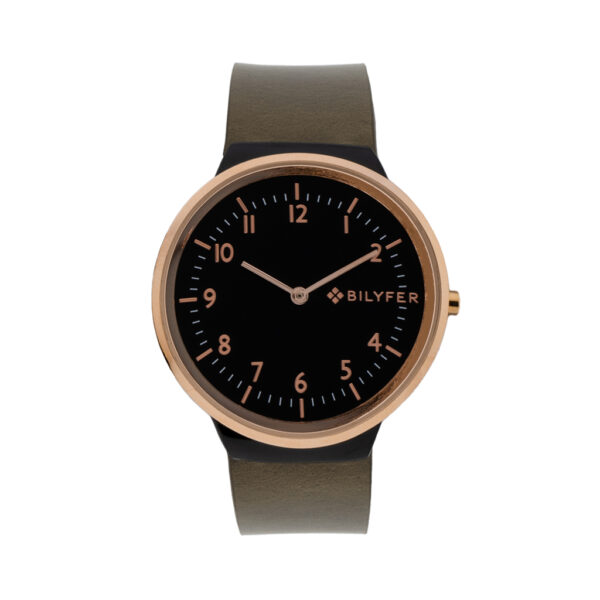 RELOJ CON CORREA DE PIEL INTEGRADA Y CAJA DE 40M