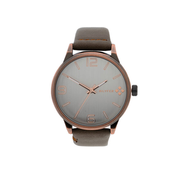 RELOJ CABALLERO CON CORREA DE PIEL COSIDA ACABADO ANTIQUE